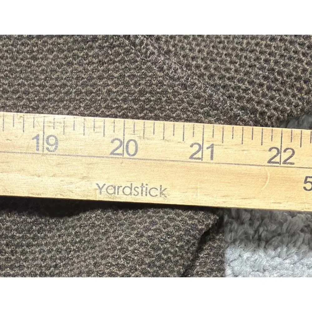 Orvis Quarter Zip Sherpa Lined Pullover Sweater Jacket Men's M Brown